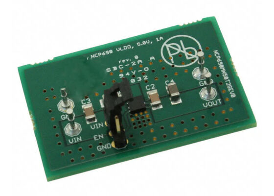 NCP690MN50T2GEVB 組み込みソリューション シングルチャネル 5V リニア電圧レギュレータ評価ボード