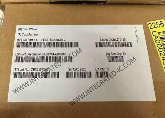 PEX8764-AB80BIG 集積回路チップ PCI Express Gen3 スイッチ IC、64 レーン、16 ポート