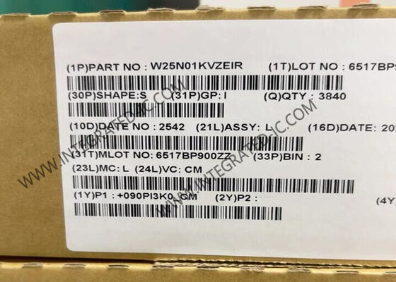 W25N01KVZEIR 1Gbit 104 MHz SPI - クワッド I/O QspiNAND フラッシュメモリ IC チップ