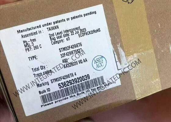 STM32F429IET6 マイクロコントローラー MCU 180MHz 32ビット ARM Cortex-M4 MCU、2MB フラッシュメモリ搭載