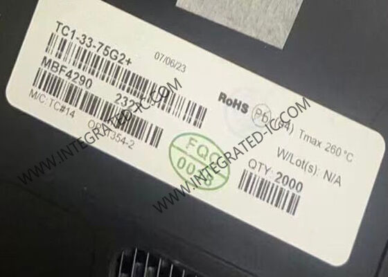 TC1-33-75G2 集積回路チップ RF トランスフォーマー 5MHz から 3GHz 75オーム 表面マウント SMD-6