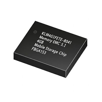 KLM4G1FETE-B041 メモリICチップ 4 GB 容量 eMMC 5.1 モバイルストレージチップ HS400インターフェースおよび1.8 / 3.3 V電圧 FBGA153