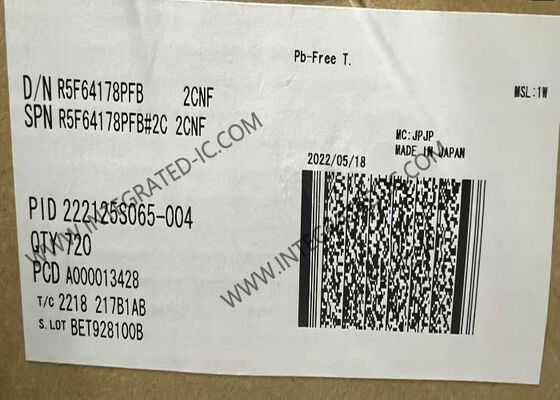 R5F64178PFB マイクロコントローラ MCU ハイエンド R32C/100 32ビット 50MHz マイクロコントローラ IC