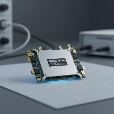 AWMF-0144 無線通信モジュール, 37.1〜40 GHz 動作と 5G 段階配列における高速ビームステアリングのための 5 ビット段階増幅制御