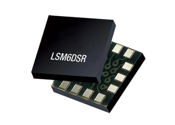 LSM6DSR センサーIC 6軸慣性モジュール 4000dps ギロスコップ 高温安定性とスマート FIFO 最大9kbytes