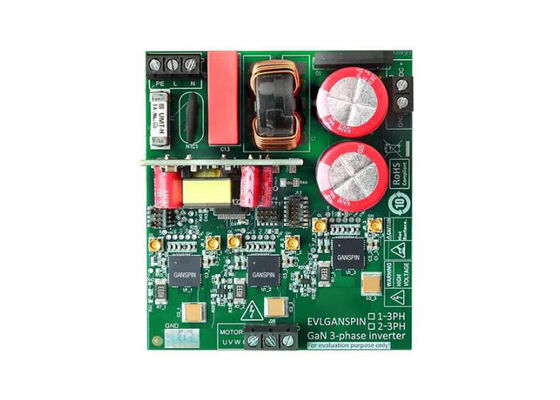 EVLGANSPIN1-3PH 組み込みソリューション GANSPIN611 STM32G431RB モーター制御参照設計ボード