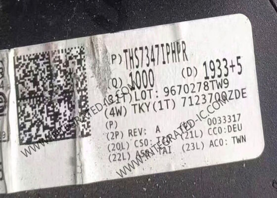 THS7347IPHPR 3チャネルビデオバッファIC 550 MHz帯域幅と1200V/μsスローレート HTQFP48パッケージ