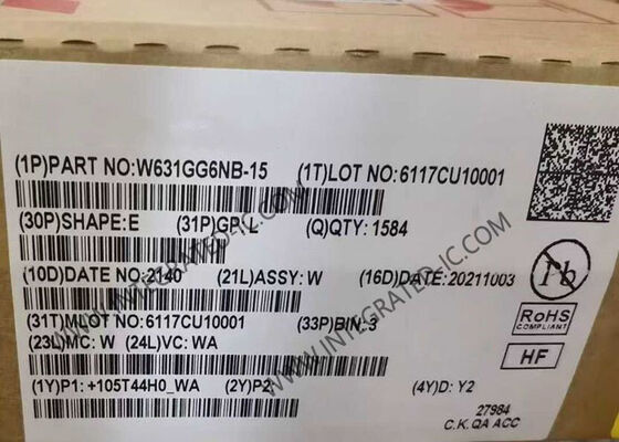 W631GG6NB-15 メモリICチップ 1Gbit SDRAM DDR3 667MHz VFBGA96