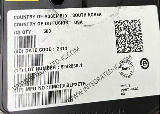 HMC1060LP3ETR 統合回路チップ クアッド低騒音高PSRR 500mA出力電流の線形電圧調節器