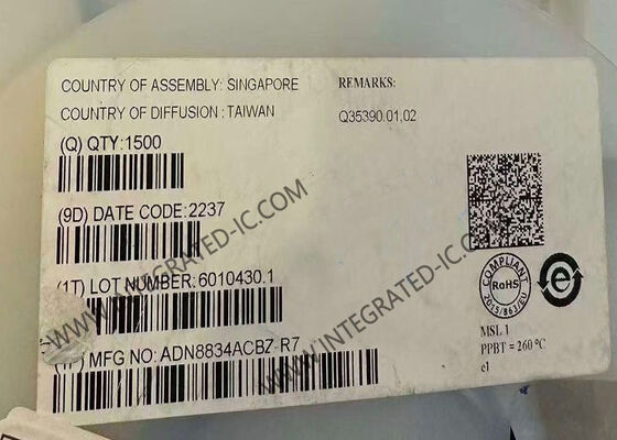 ADN8834ACBZ 集積回路チップ 1.5A 出力電流TECコントローラ 熱電冷却器制御用 2.7V~5.5V電源電圧