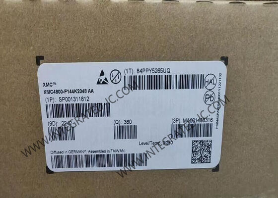 XMC4800-F144K2048 AA 32ビットマイクロコントローラチップ、2MBフラッシュメモリ、ARM Cortex-M4コア搭載、144LQFPパッケージ
