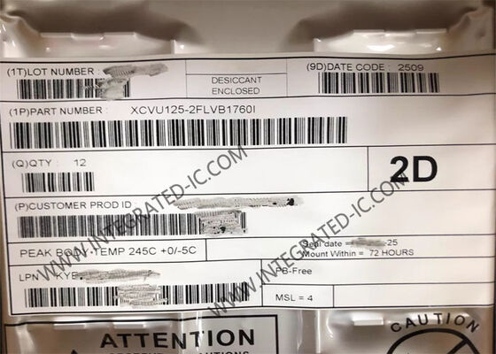 XCVU125-2FLVB1760I Virtex UltraScale FPGA IC 89520LAB 1760-FCBGA プログラマブルロジックデバイス