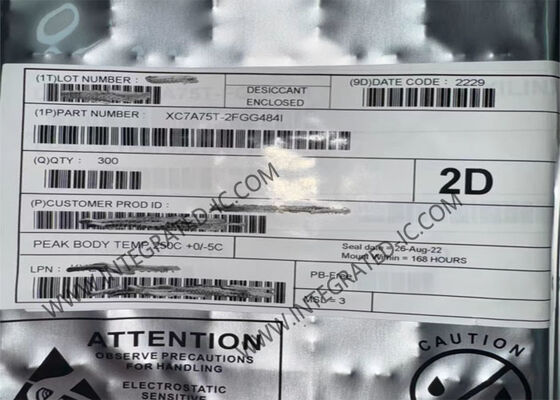 215Kロジックセル、13MbブロックRAM、1.2V～3.3V I/O電圧を備えたXC7A75T-2FGG484I FPGA