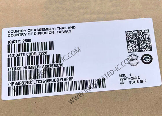 LTC3616EUDD 集積回路チップ 6A 4MHz 低静電流の単体同期ステップダウンDC/DC変換器