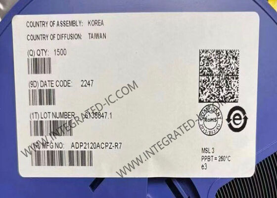 ADP2120ACPZ 集成电路芯片 1.25A 1.2MHz 同步降压 DC-DC 稳压器，低静态电流