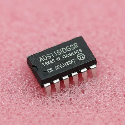 ADS1115IDGSR 16ビットデルタシグマADC、860SPSサンプリングレートおよびI2Cインターフェースのアナログ-デジタルコンバーター