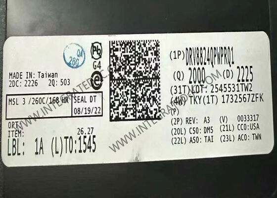 DRV8824QPWPRQ1 集成电路芯片 47V 1.6A 汽车双极步进电机驱动器