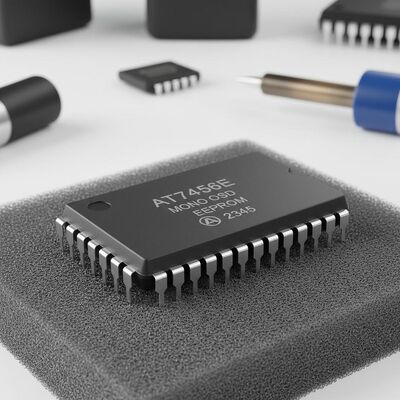 TSSOP-28パッケージのAT7456E集積回路チップ、シングルチャンネルモノクロオン・スクリーン・ディスプレイ・ジェネレータ、内蔵EEPROM