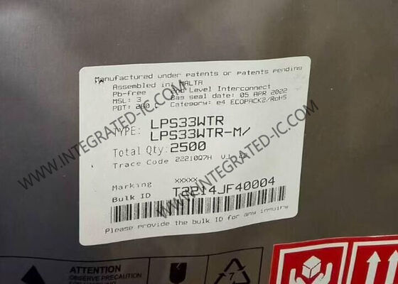 LPS33WTR センサー IC 26kPa から 126kPa MEMS 圧力センサー CCLGA-10 絶対デジタル出力バロメーター