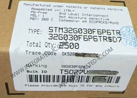 STM32G030F6P6TR マイクロコントローラー MCU シングルコア 32KB フラッシュ組込み MCU TSSOP20