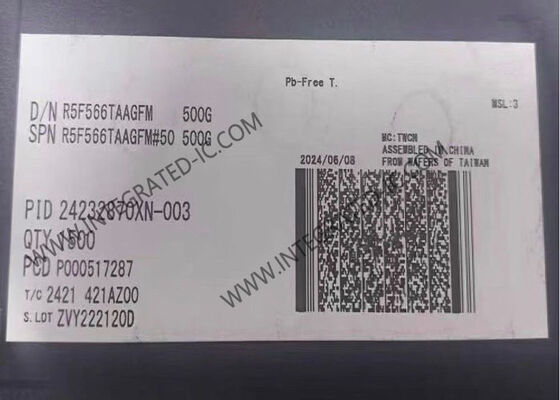 マイクロコントローラー MCU R5F566TAAGFM シングルエンド 32 ビット RX マイクロコントローラIC