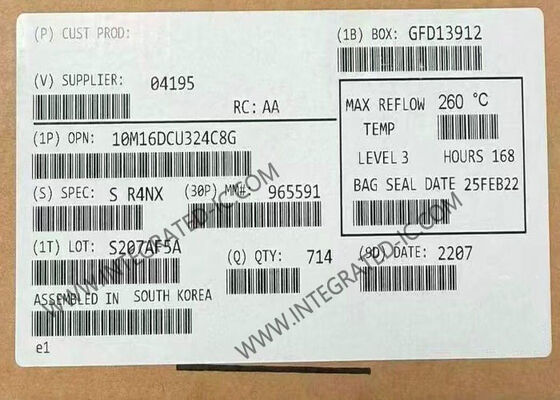 フィールドプログラム可能なゲート配列 10M16DCU324C8G MAX 10 フィールドプログラム可能なゲート配列 324-LFBGA