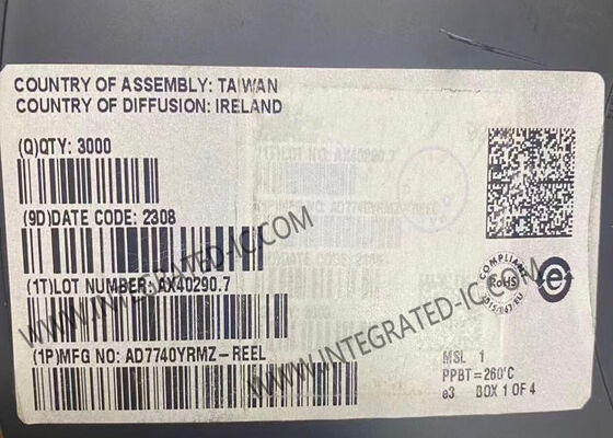 AD7740YRMZ 集積回路チップ 低電源同期電圧周波数変換機 MSOP-8