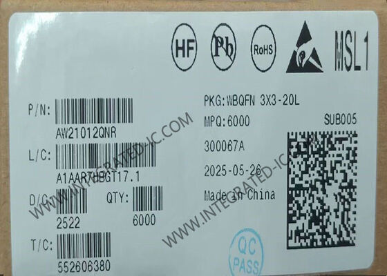 AW21012QNR 256 レベル PWM および I2C インターフェイスを備えた 12 チャネル LED ドライバ