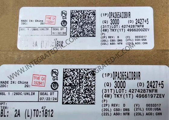 OPA365AIDBVR 50MHz 鉄道対鉄道 高CMRR 運用アンプICチップ