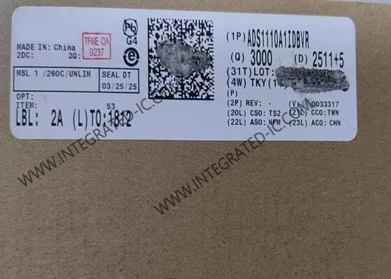 ADS1110A1IDBVR I2Cインターフェイスおよび2.7V～5.5V電源電圧を備えた16ビットA/Dコンバータ