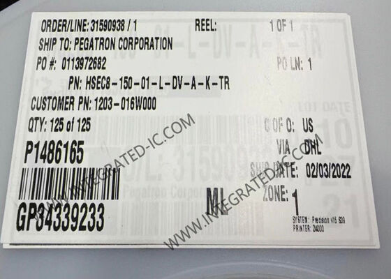 HSEC8-150-01-L-DV-A-K-TR 28Gbps 高速エッジカード コネクタ、100 ポジション、0.8 mm ピッチ