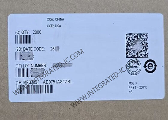 AD9751ASTZ 集積回路チップ 10 ビットデジタルからアナログ変換器 LQFP-48