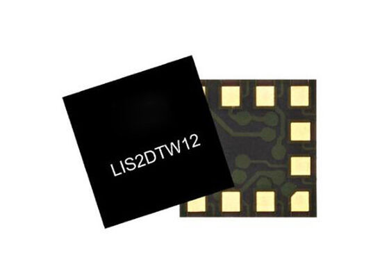 LIS2DTW12 センサーIC MEMS デジタル出力 超低電力消費と ±2g/±4g/±8g/±16g フルスケール
