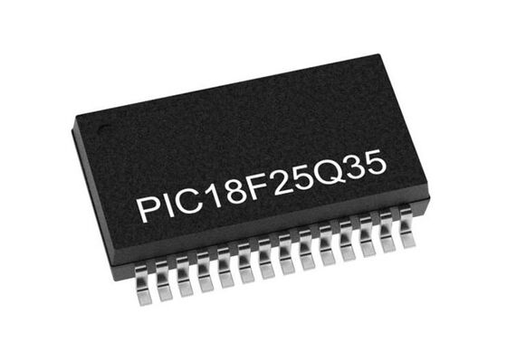 PIC18F25Q35-E/SS マイクロコントローラ MCU 8ビット 64MHz 1.8V～5.5V カスタムインターフェースロジック用 MCU