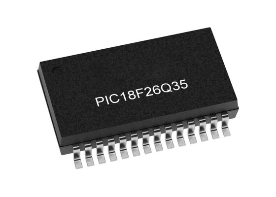 PIC18F26Q35-E/SS マイクロコントローラー MCU 8ビット 64MHz 自動車電子機器のための構成可能な論理を持つ汎用MCU