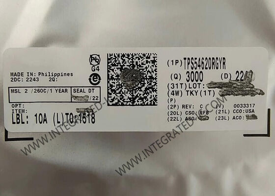 TPS54620RGYR 6A出力同期整流降圧コンバータ 200kHz～1.6MHzスイッチング周波数  આઇસી ચિપ