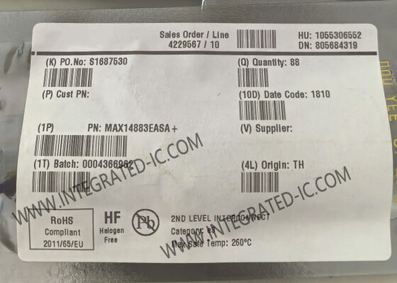 統合回路チップ MAX14883EASA 1Mbps 130mV CANトランシーバーIC SOIC8