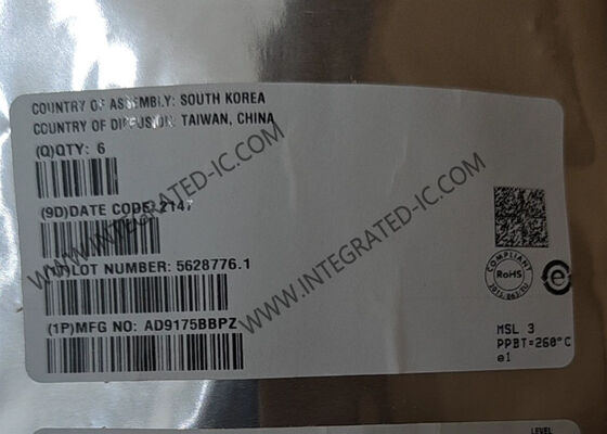 集積回路チップ AD9175BBPZ 12.6GSPS RF デジタルからアナログ変換機 BGA-144