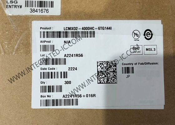 LCMXO2-4000HC-6TG144I フィールドプログラマブルゲートアレイ FPGAチップ、388MHz スピード、540LAB、TQFP144 パッケージ