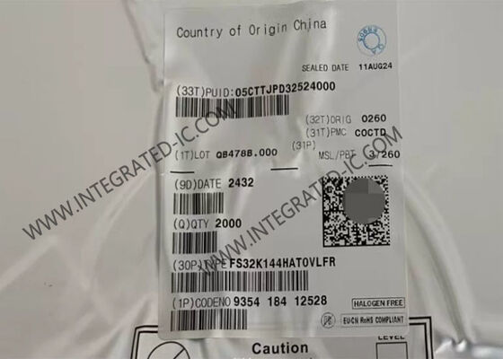 マイクロコントローラー MCU FS32K144HAT0VLF 32 ビット 80MHz ARM コルテックス-M4F マイクロコントローラー IC 48-LQFP
