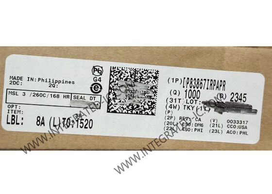 DP83867IRPAPR イーサネットIC 157mA 高耐ノイズ ギガビットイーサネットPHYトランシーバー