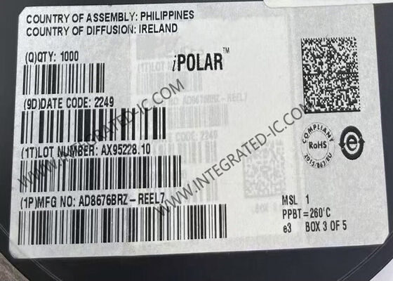 AD8676BRZ 36V Ultra Precision Dual Rail-to-Rail Output Operational Amplifier with 10 MHz Gain Bandwidth