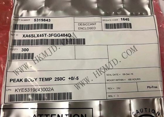 FBGA484自動車破片XA6SLX45T-3FGG484Q XA6SLX45T FPGA ICの高性能