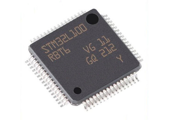 32MHz集積回路の破片STM32L100RBT6の単心のマイクロ制御回路IC 64LQFP