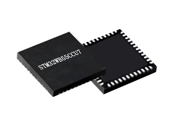 マイクロ制御回路MCU STM32WB55CCU7 32ビットMCU腕2.48GHz RFのトランシーバーIC