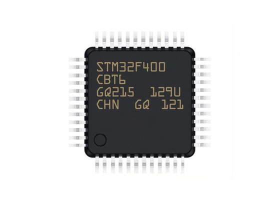 マイクロ制御回路MCU STM32F400CBT6表面の台紙はマイクロ制御回路を埋め込んだ