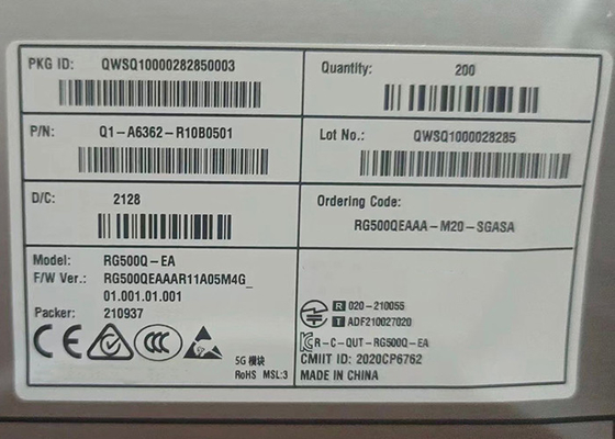 RG500Q サブ-6 GHz LGA 5G モジュール,トランシーバー モジュール 6GHz アンテナ