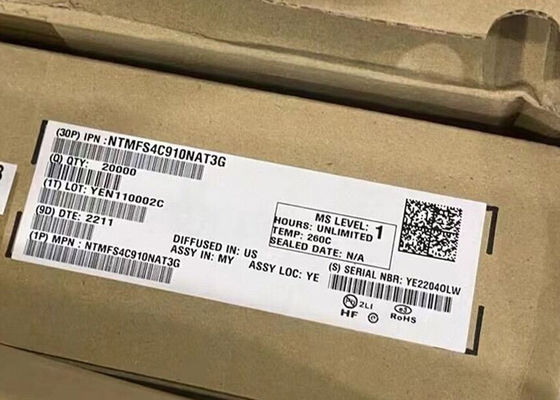 統合回路チップ NTMFS4C910NAT3G 30V シングル Nチャネル MOSFET トランジスタ