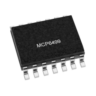 集積回路チップ MCP6499T-E/SL 4回路汎用アンプ 14-SOIC