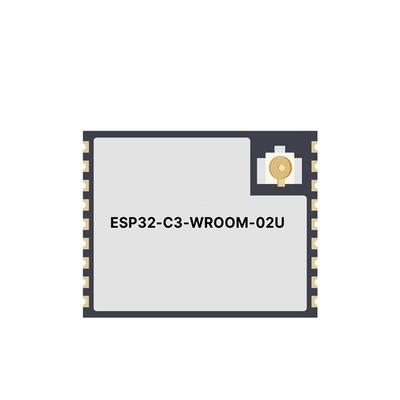ワイヤレス通信モジュール ESP32-C3-WROOM-02U-N4 2.4 GHz WiFi と BT 5 SMD モジュール
